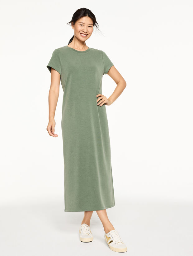 AirKnit Stretch Maxi T-Shirt Dress - Sandwash