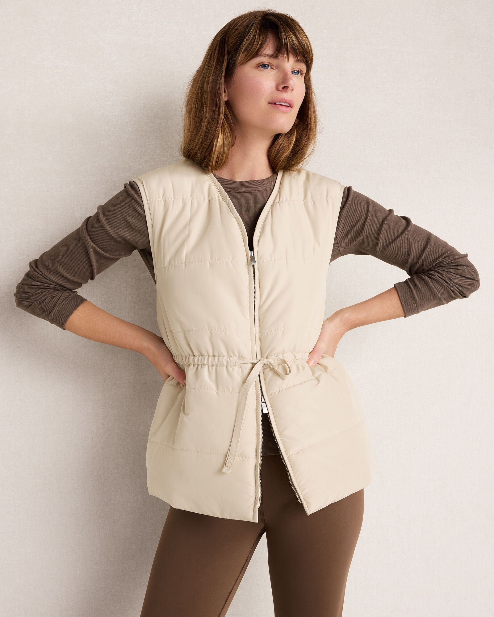 Balance Woven Quilted Puffer Vest