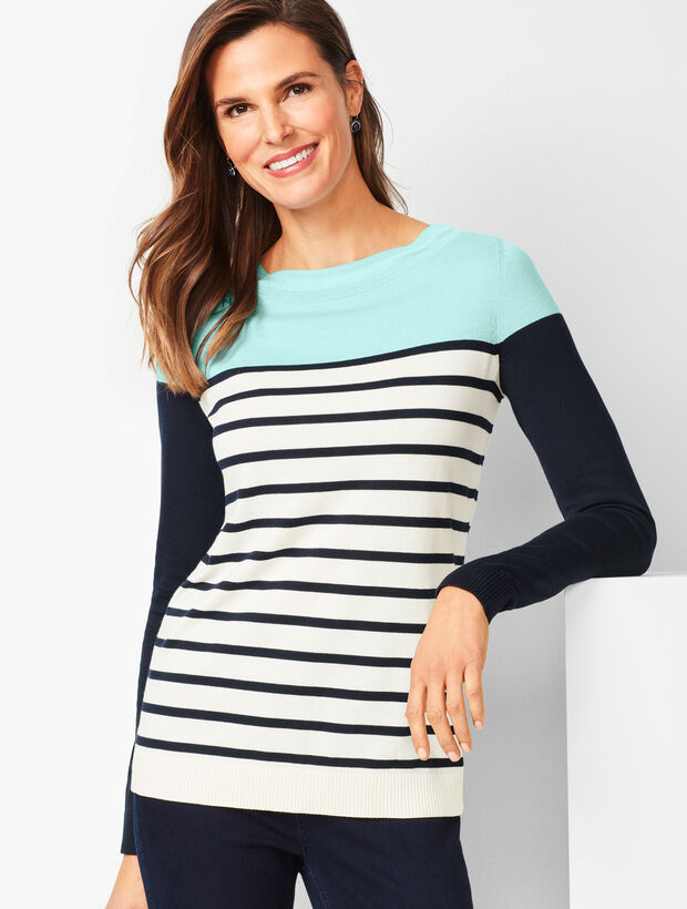 Colorblock Stripe Sweater
