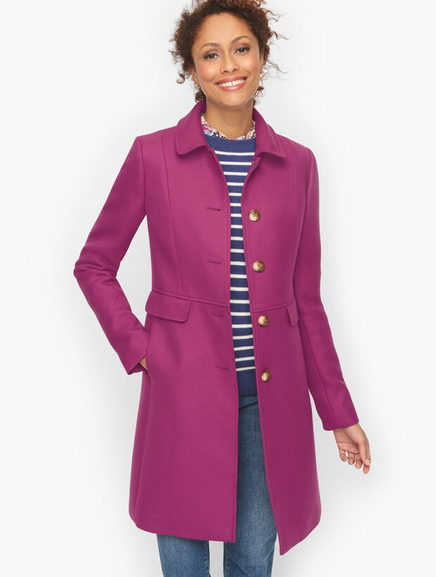 Double Twill Wool Feminine Coat