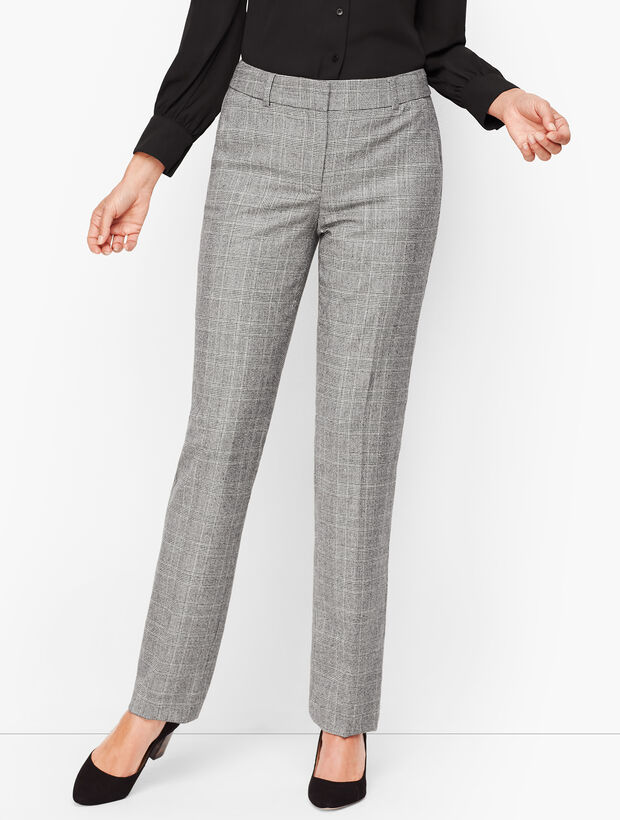 Luxe Glen Plaid Straight Leg Pants