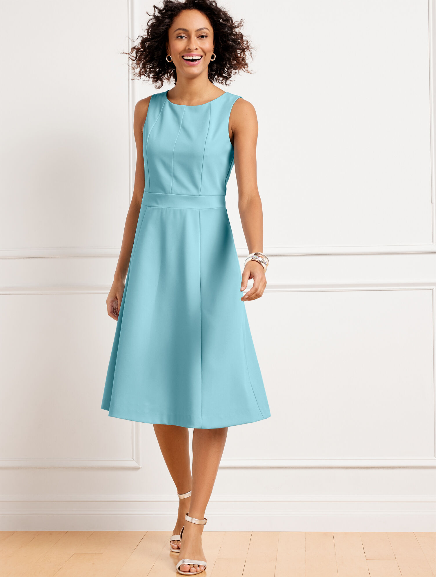 2-Pocket Twill A-Line Dress