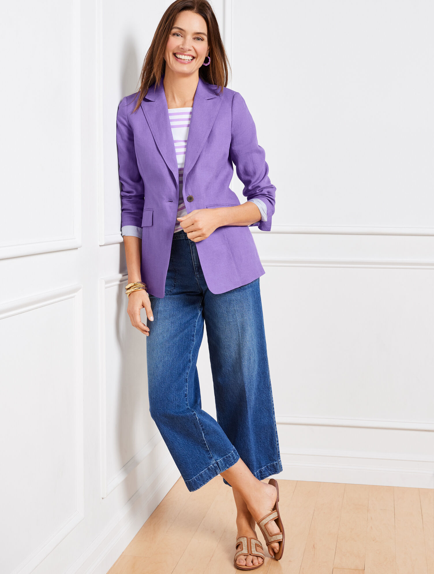 Classic Linen Blazer | Talbots