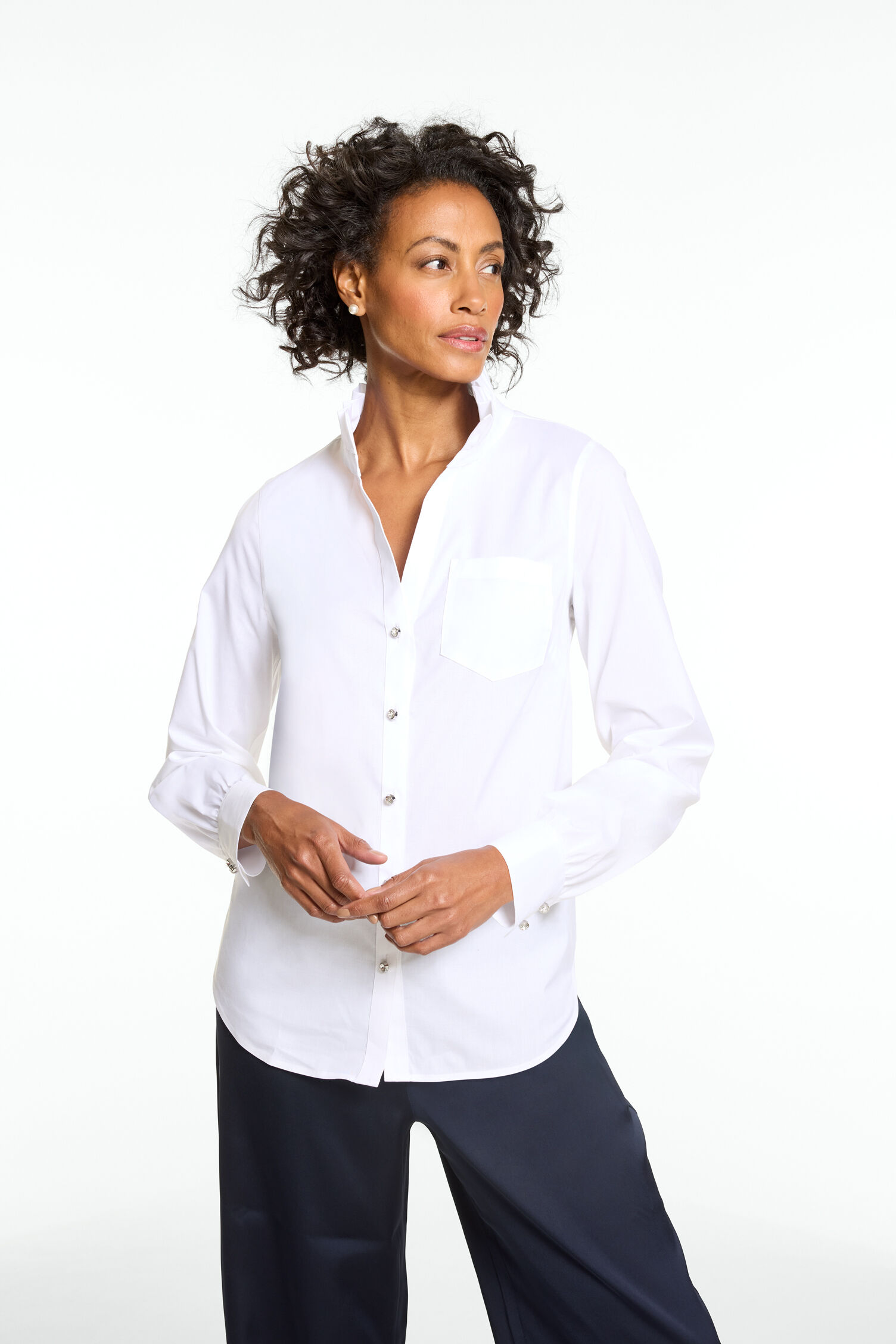 Ruffle Non-Iron Shirt