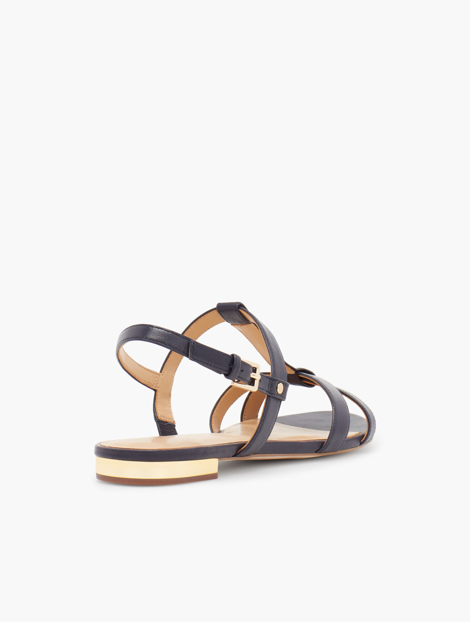 Keri T-Strap Sandals - Nappa Leather