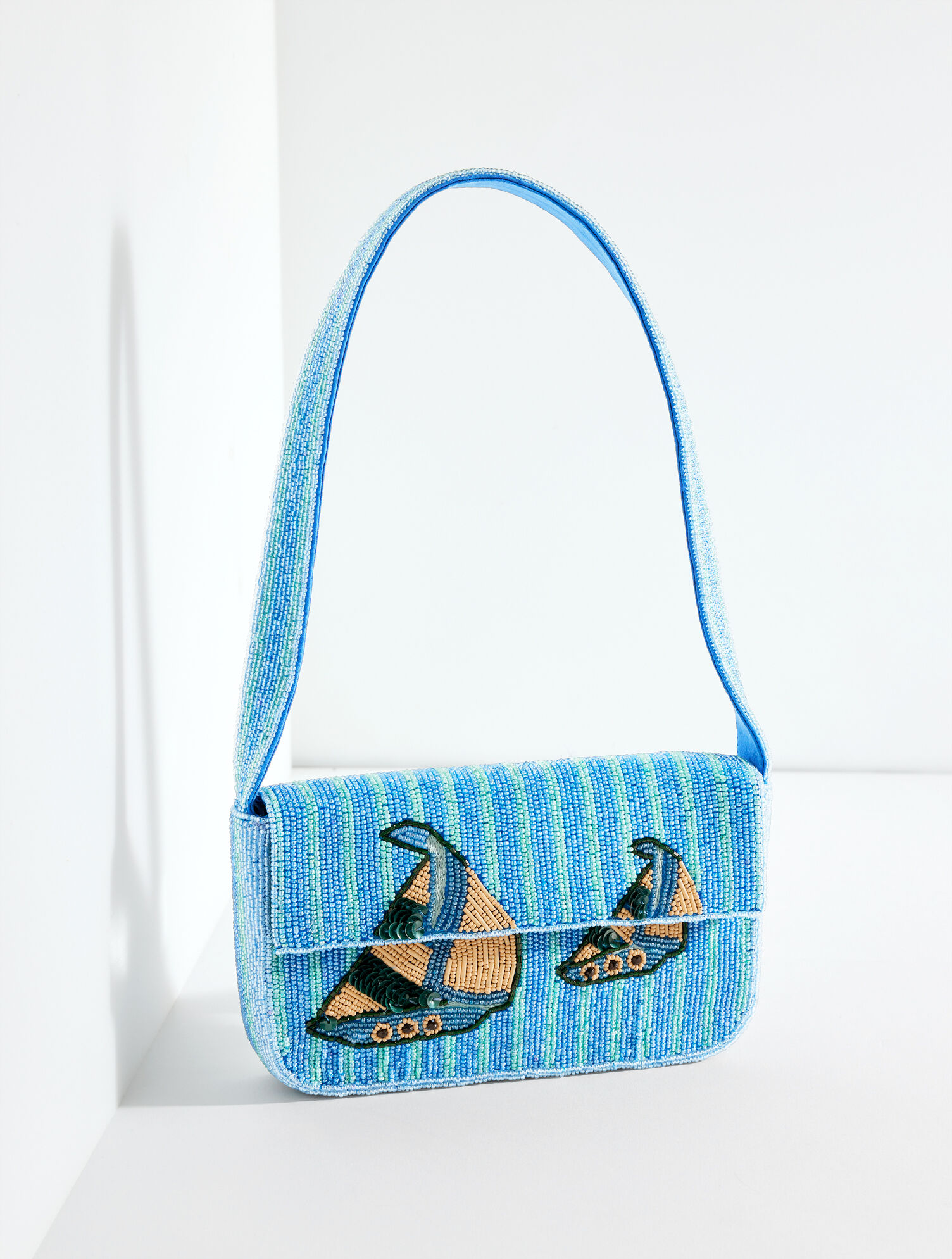 Nautical Beaded Shoulder Bag