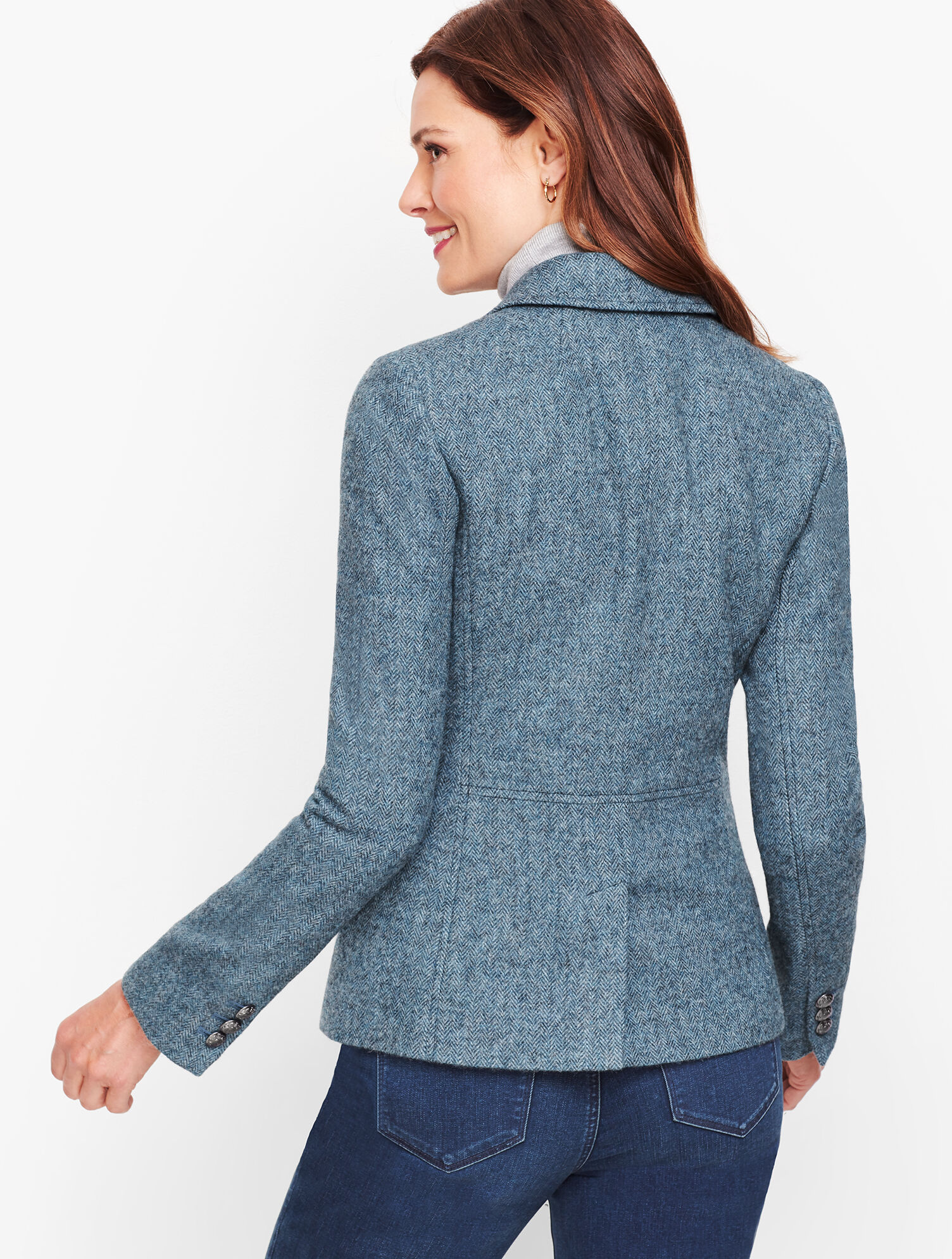 Shetland Wool Blazer - Heathered