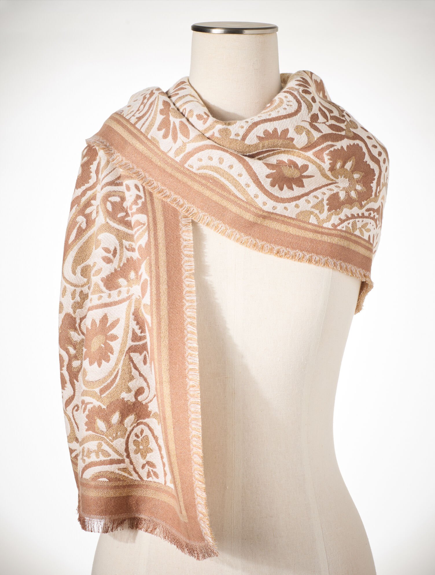 Prancing Paisley Oblong Scarf