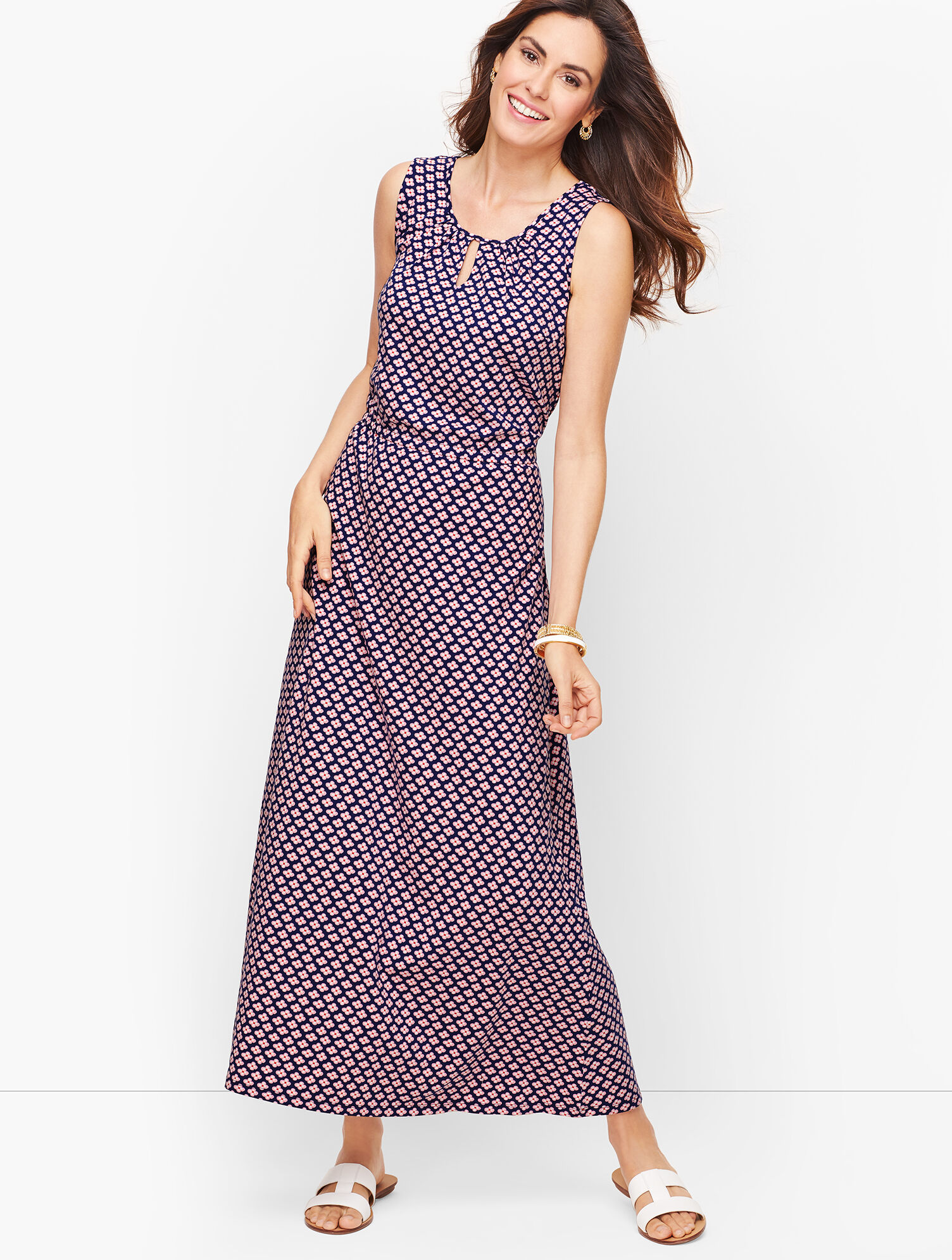 Jersey Maxi Dress - Daisy Print