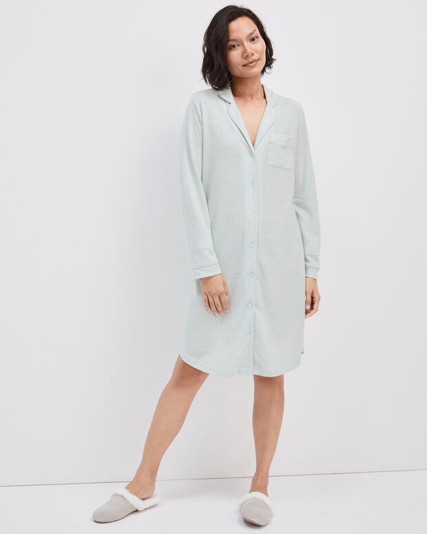 Marled Knit Sleep Shirt | Haven Well Within