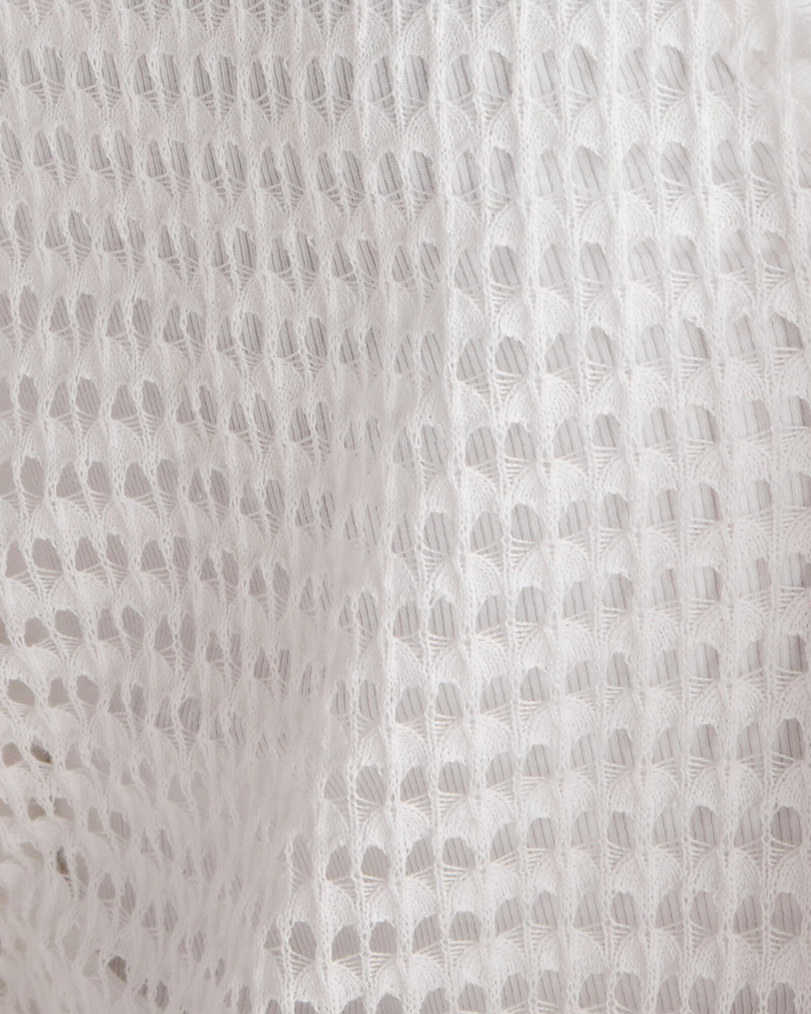 Organic Cotton Pointelle Cardigan