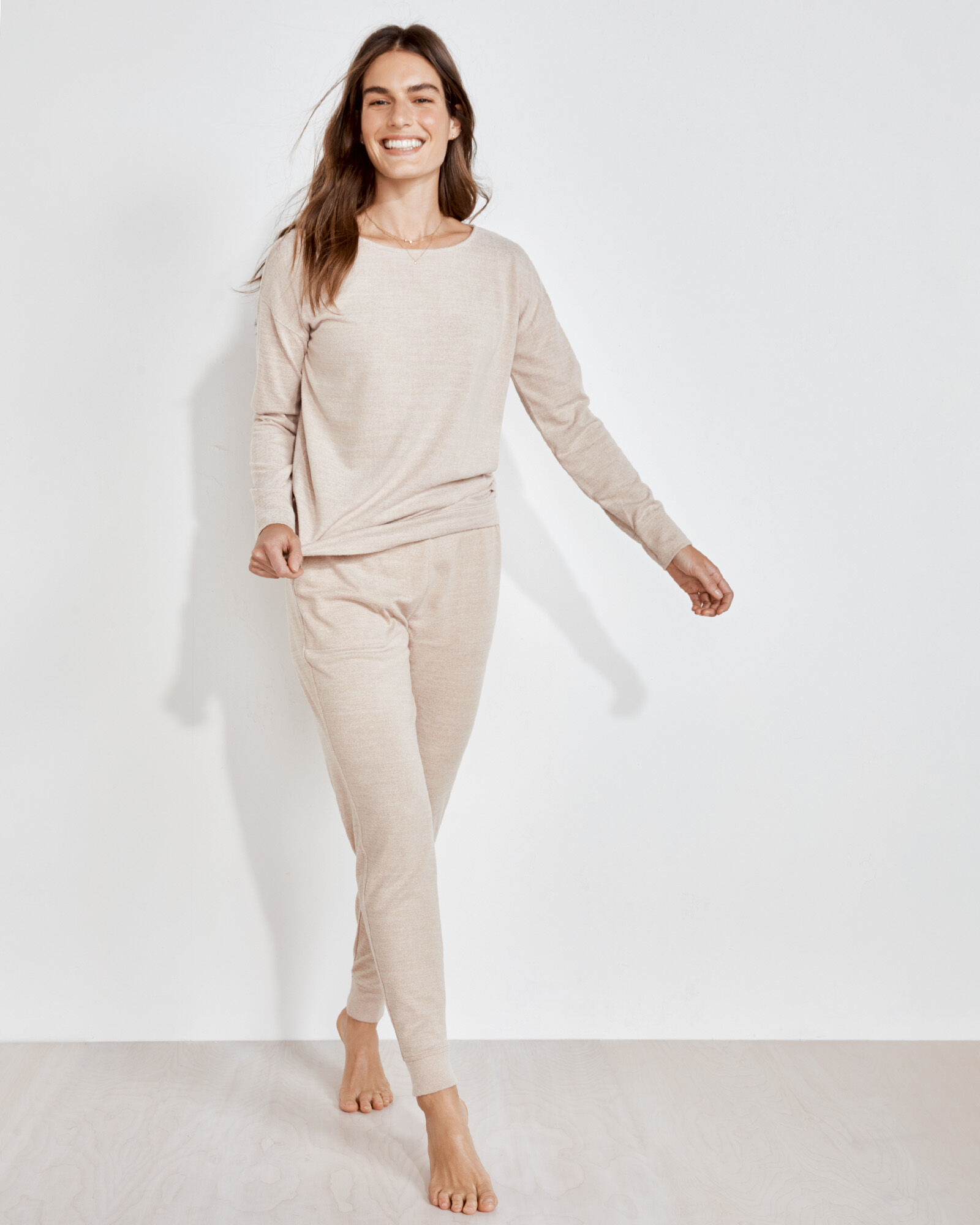 Marled Knit Joggers