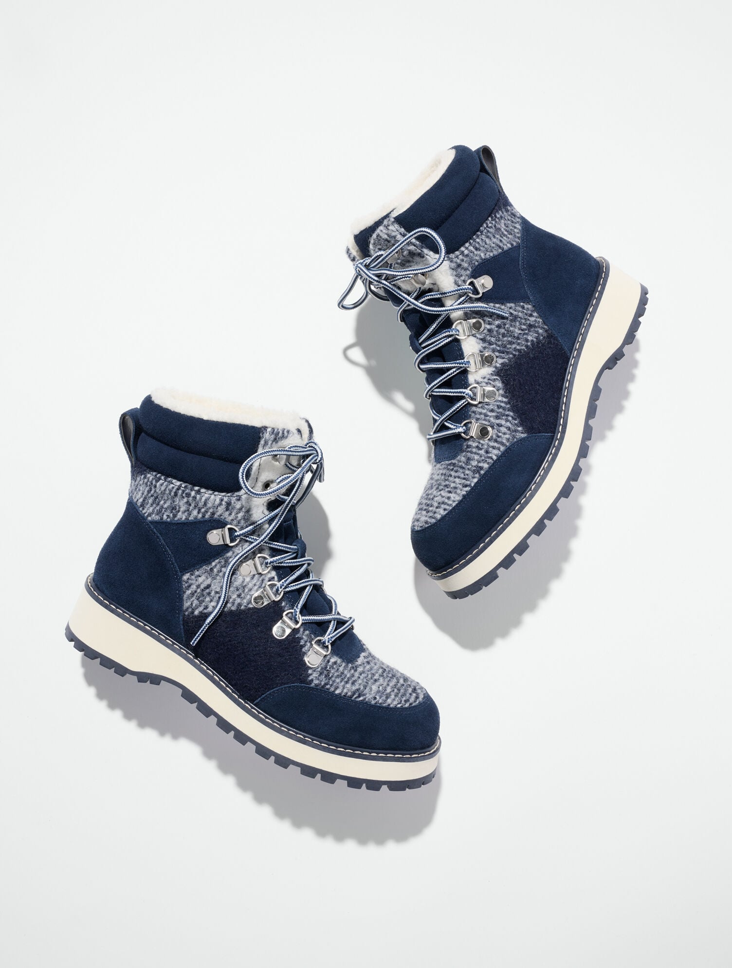 Jules Buffalo Check Brushed Flannel Hiker Boots