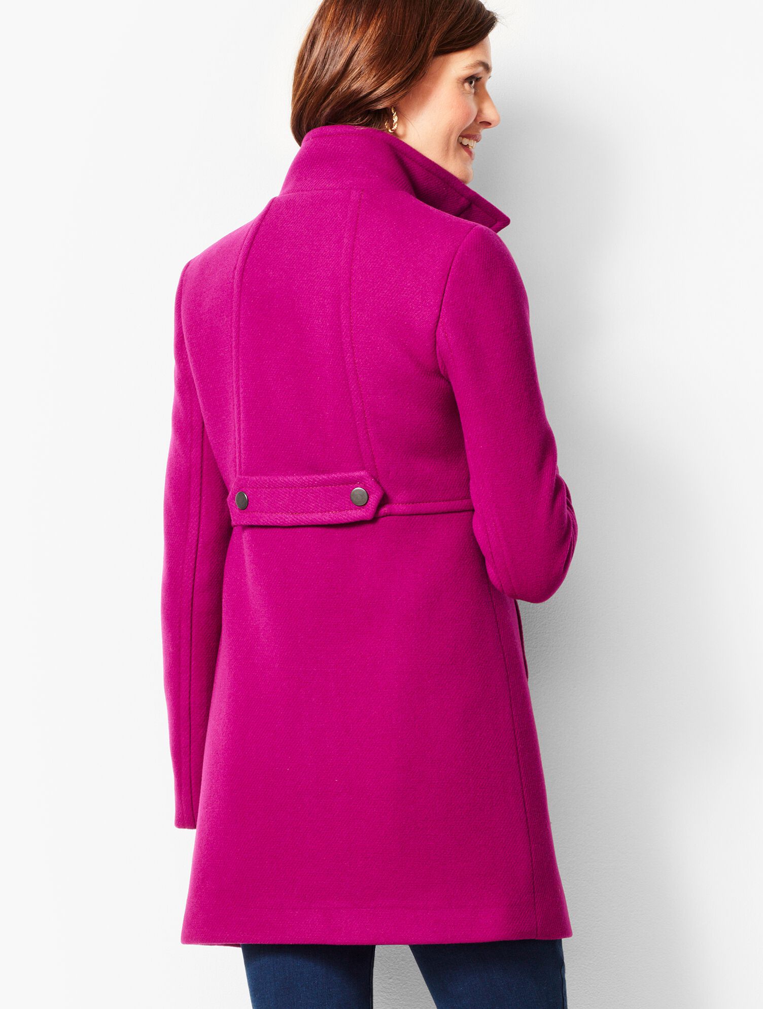 Jackets and Outerwear  Boiled Wool Coat AMORE PINK - Talbots Womens •  Winners Chapel