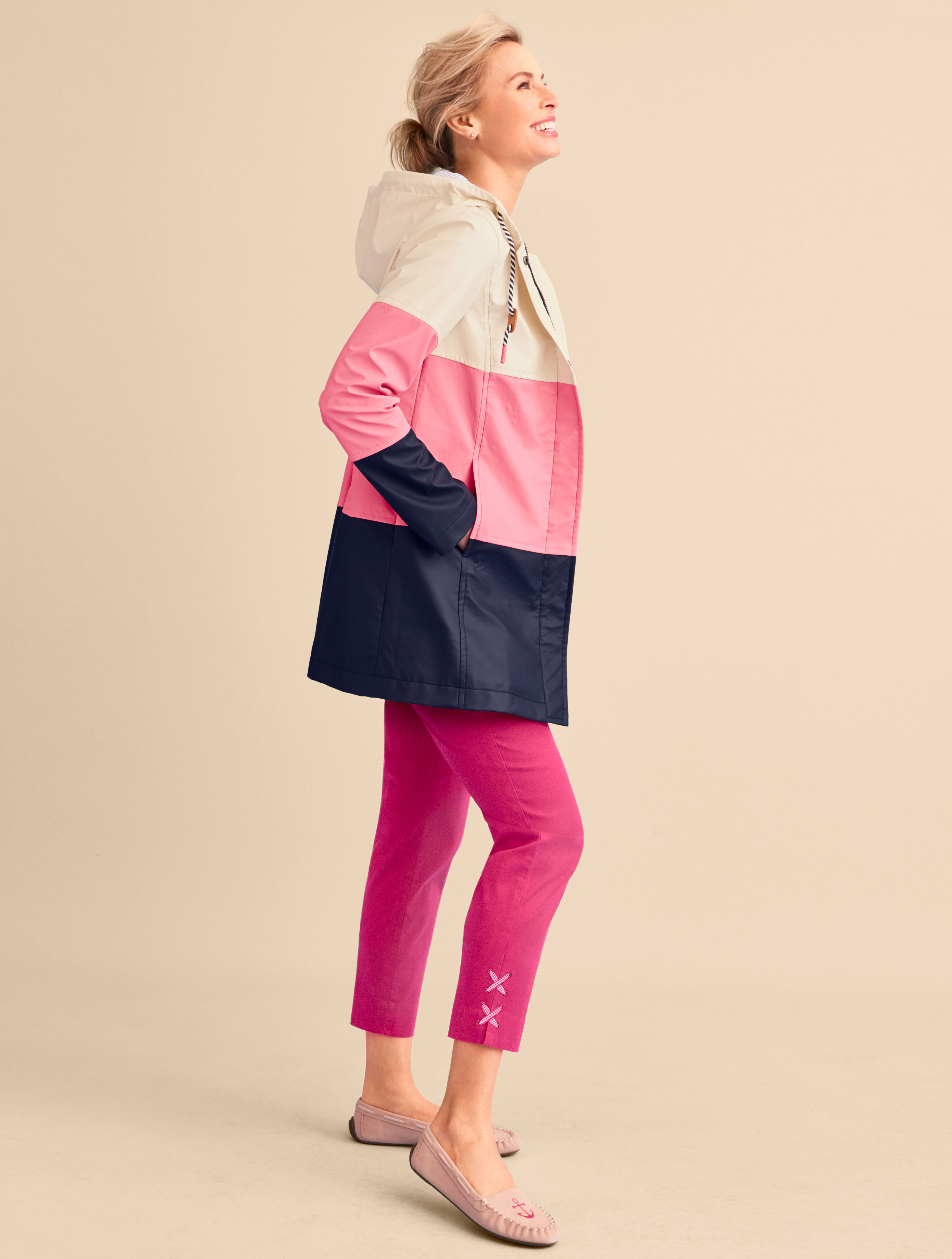 Colorblock Raincoat