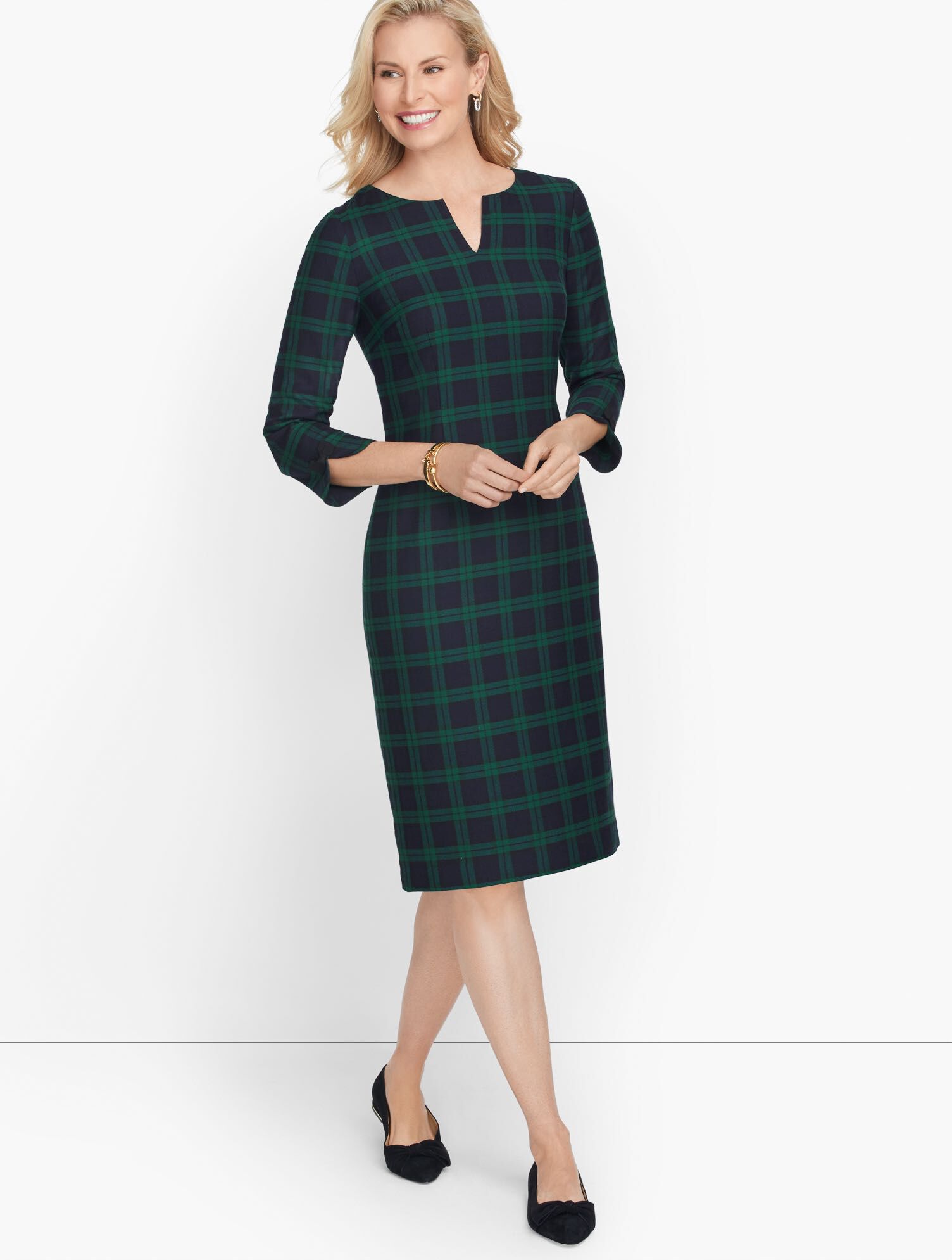 Plaid Shift Dress
