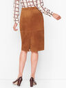 Luxe Suede Pencil Skirt
