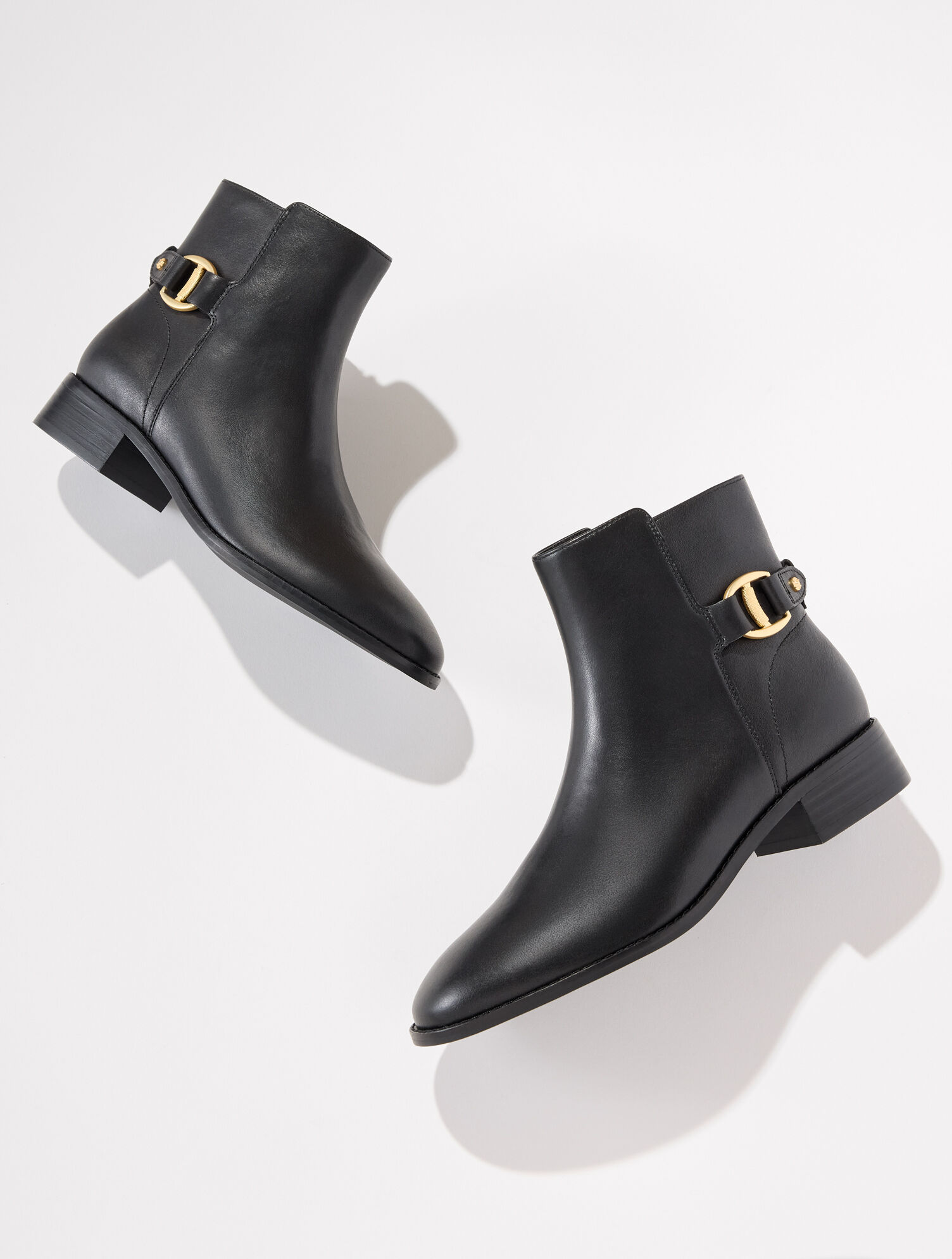 Tish Link Vachetta Ankle Boots