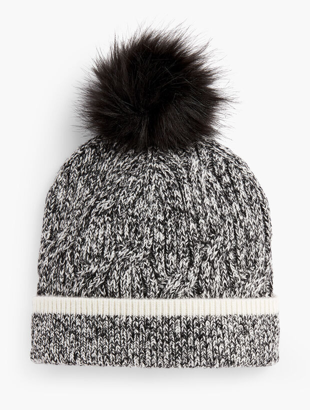 Marled Pompom Hat