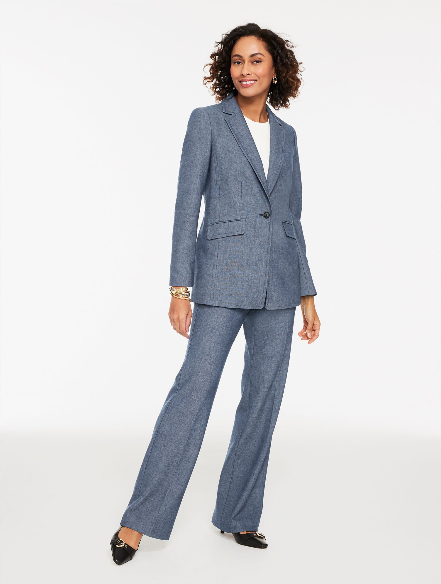 Boot Leg Refined Denim Pants