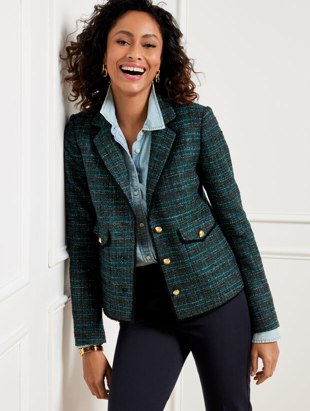 Tweed Fringe Jacket