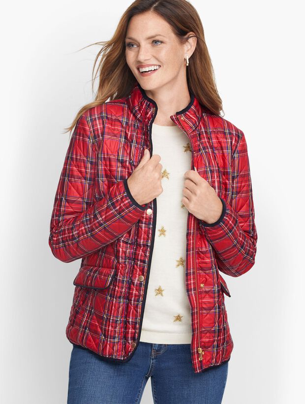 Quilted Plaid Jacket