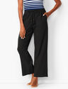 Crinkle-Cotton Beach Pants - Solid