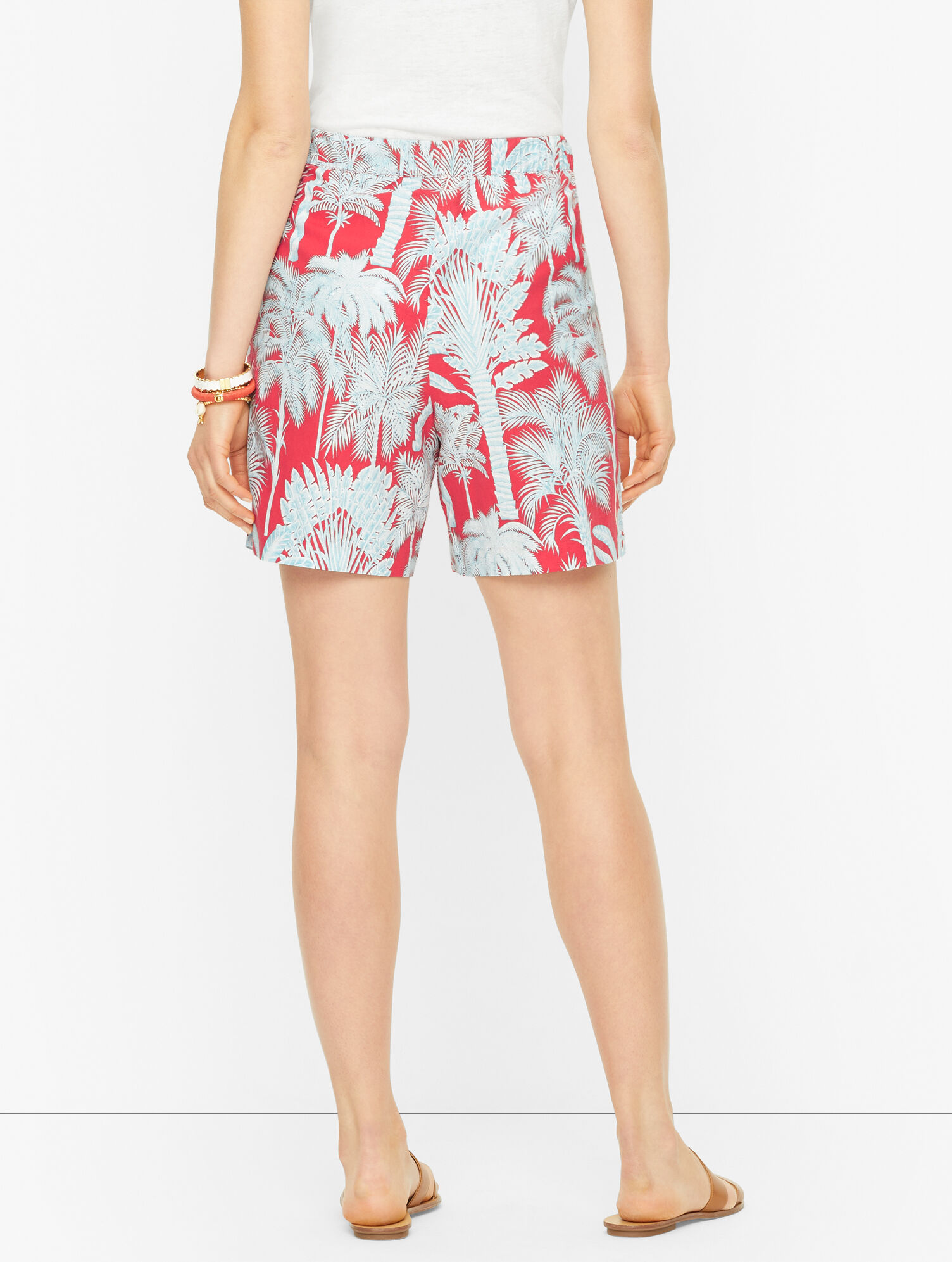 Oasis Palms Linen Beach Shorts