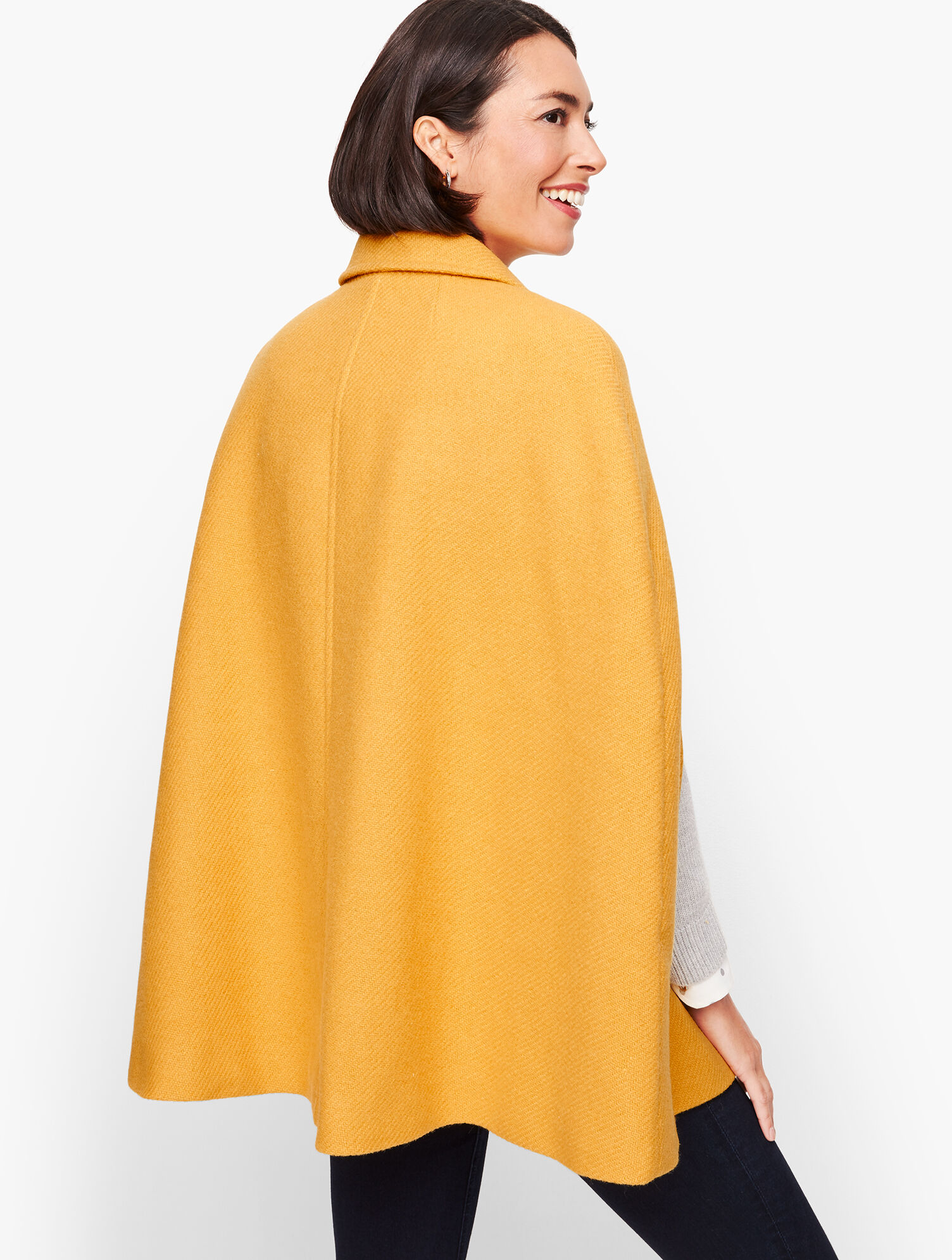 Wool Double Breasted Cape | Talbots