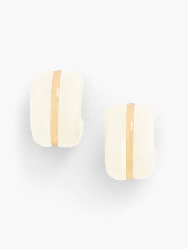Resin Huggie Hoop Earrings