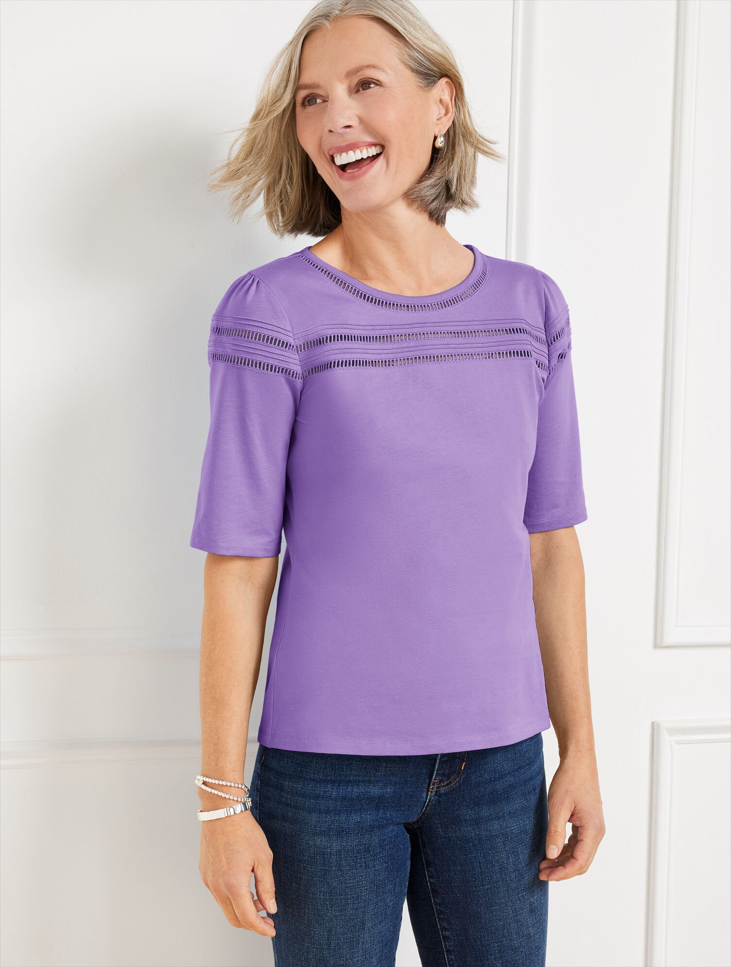 Ladder Stitch Crewneck Tee