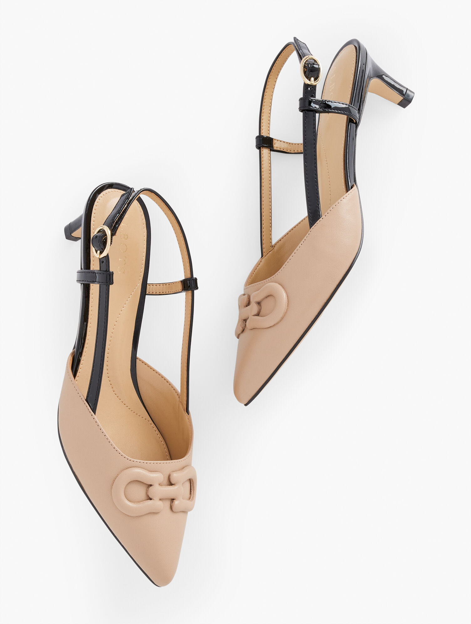 Sylas Bit Slingback Soft Nappa Pumps