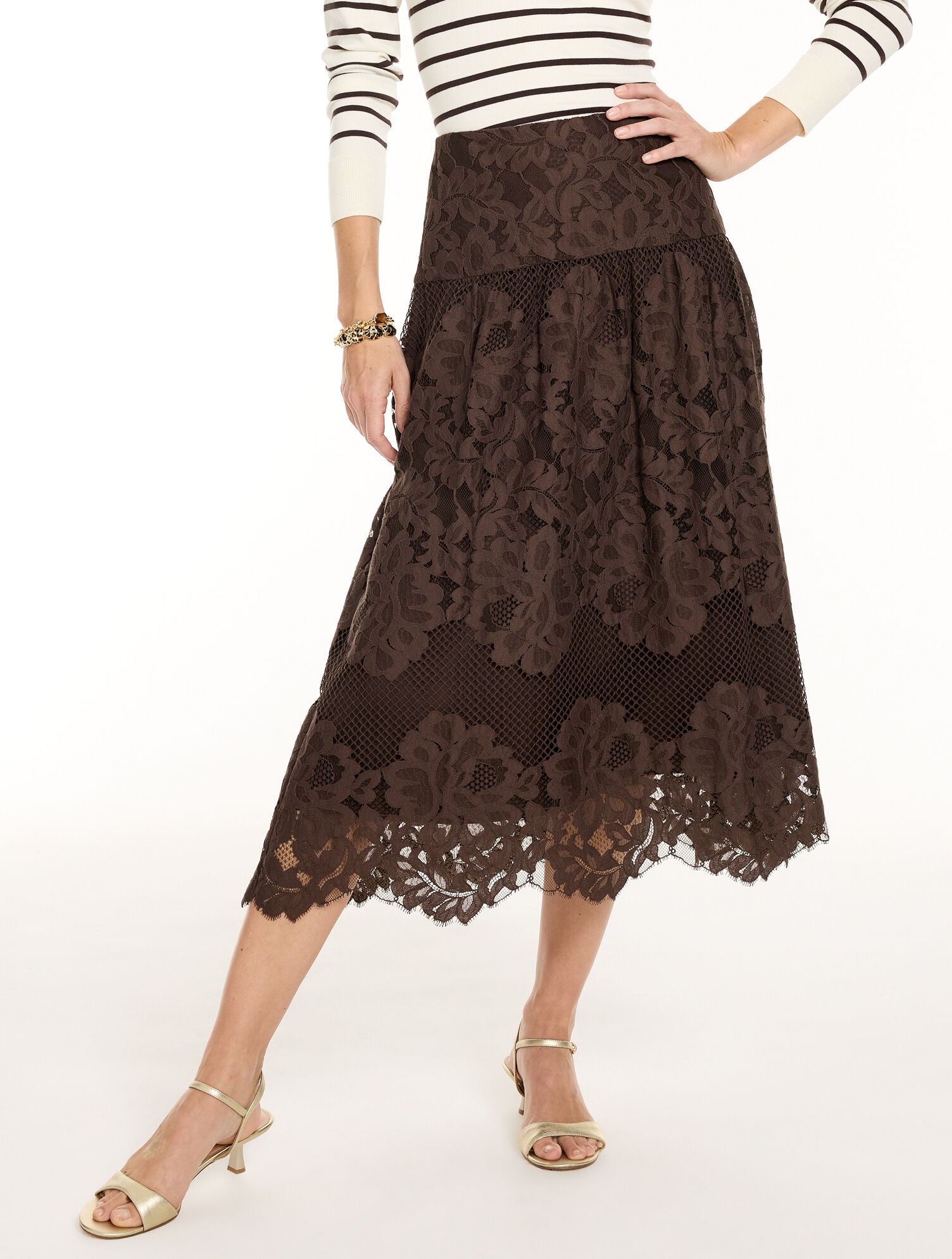Alais Lace Midi Skirt 