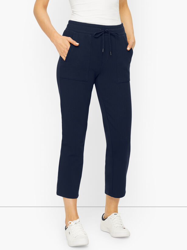 Pima Terry Straight Leg Crops