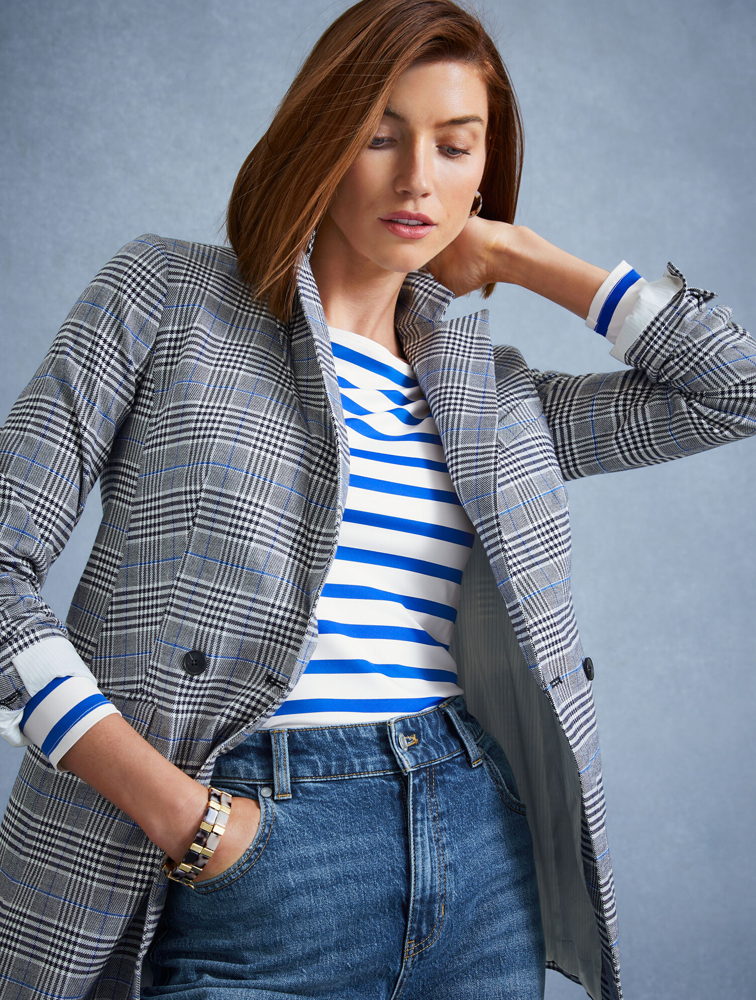 Glen Plaid Blazer