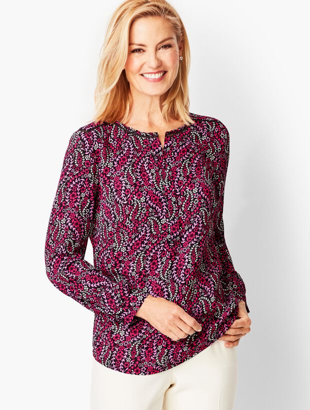 Bracelet Sleeve Print Top