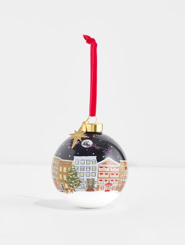 Santa In the City Ornament
