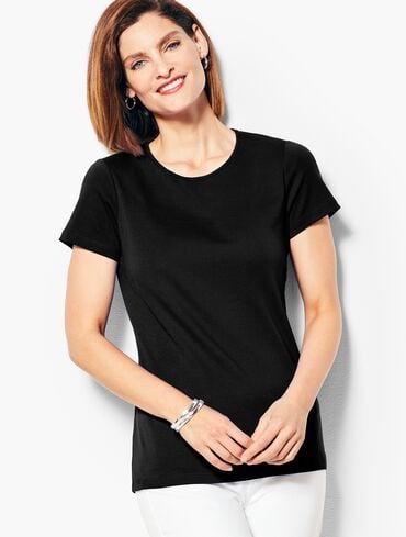 Pima Cotton Crewneck Tee