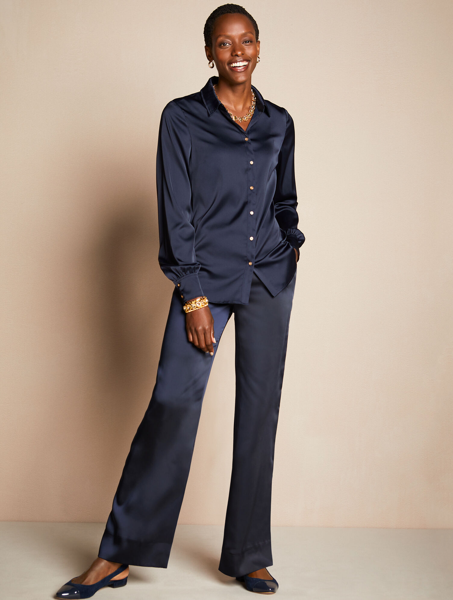 satin charmeuse blouses