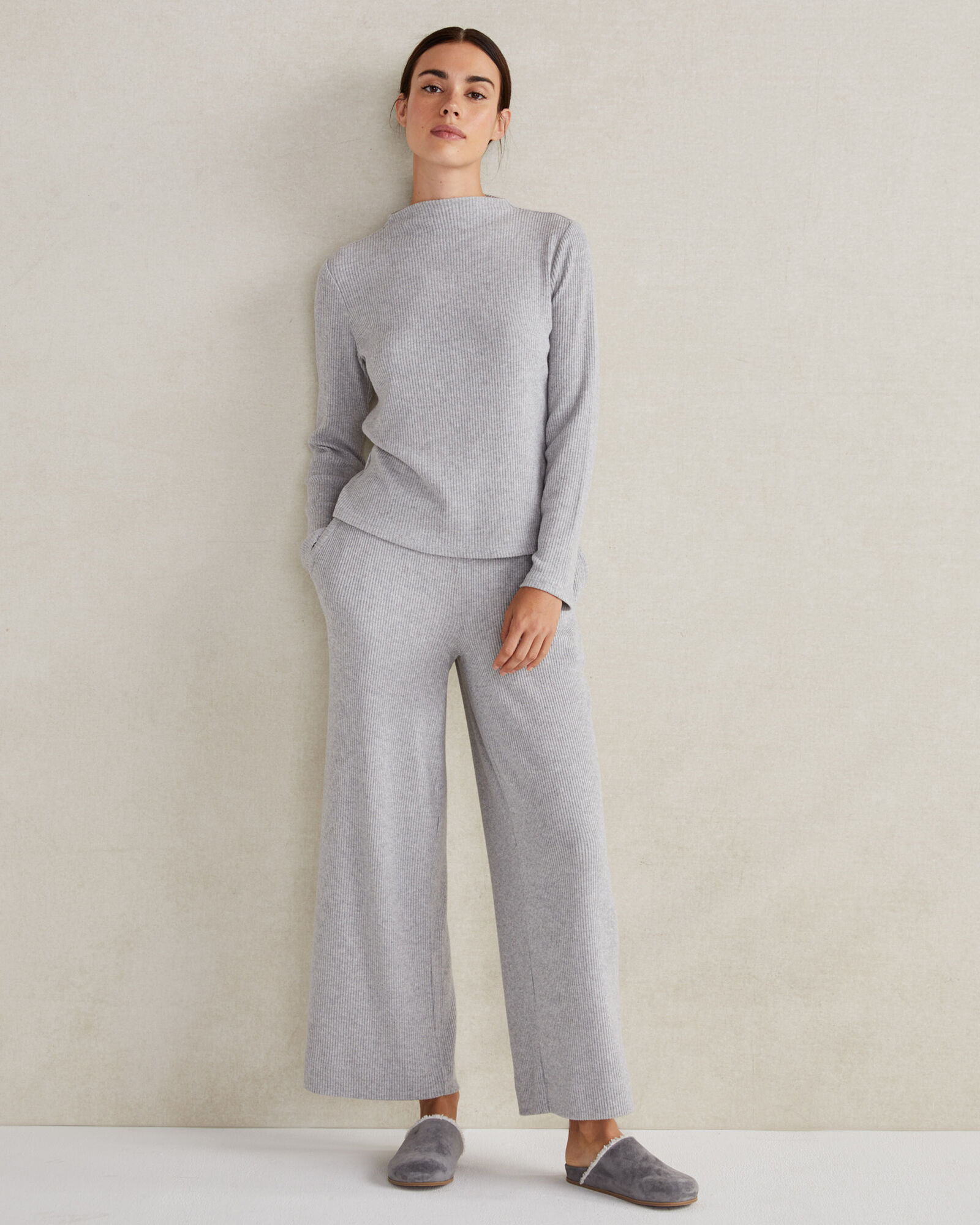 Knitted Wide-Leg Pants main image 1
