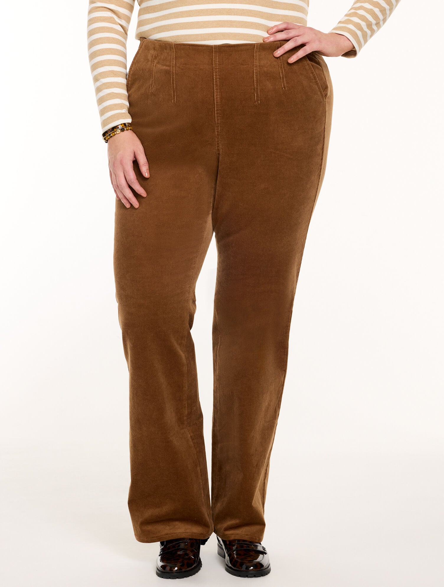Stretch Corduroy Pull-On Trousers