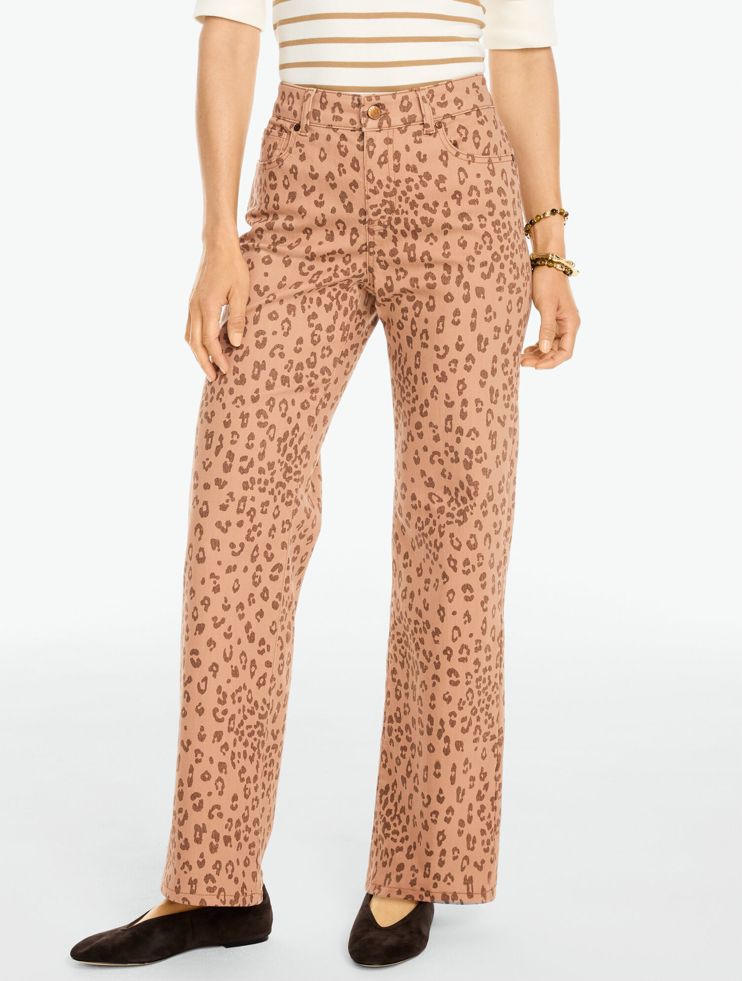 Classic Jean Trousers - Modern Leopard