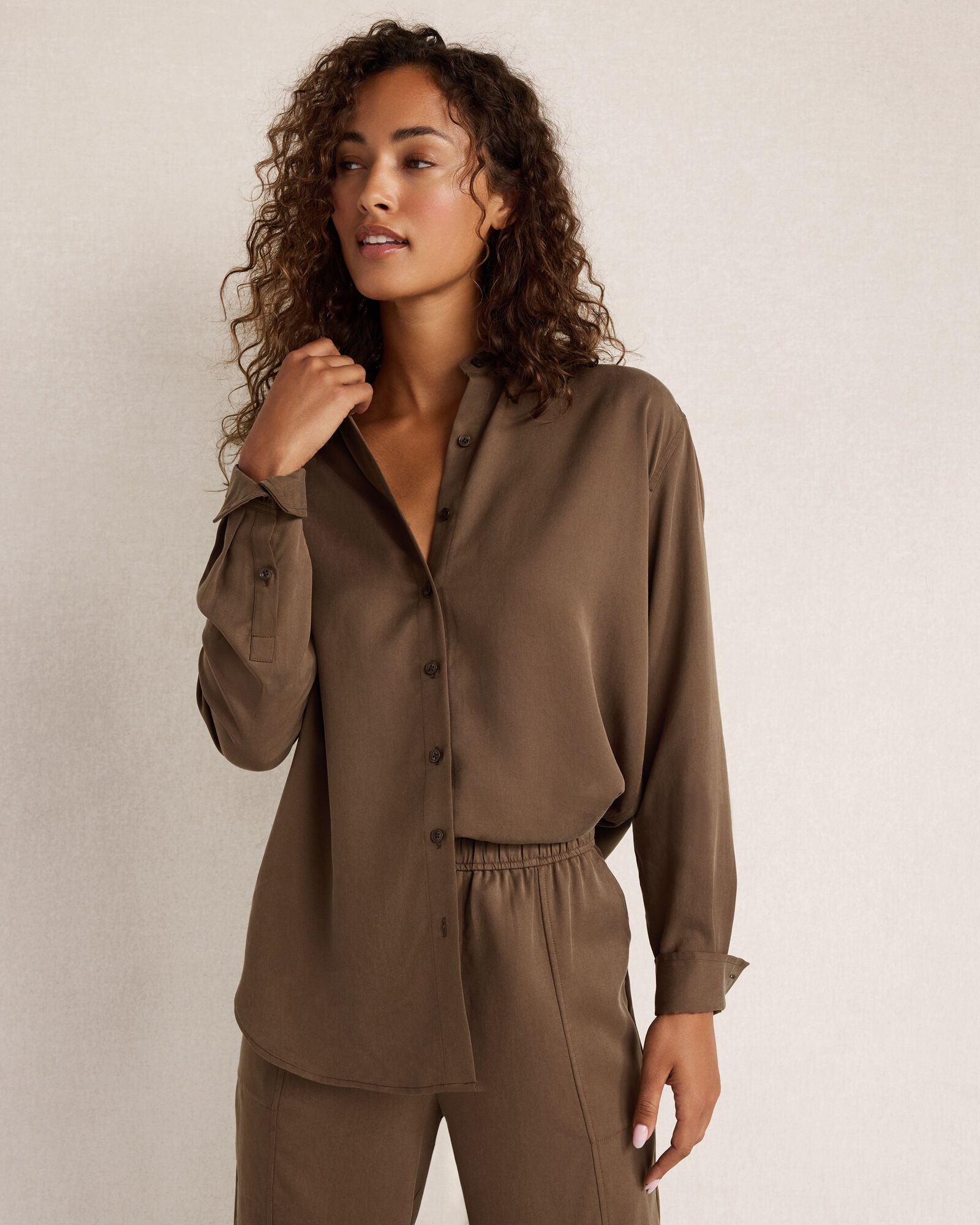 The Daily Shirt in Drapey Twill