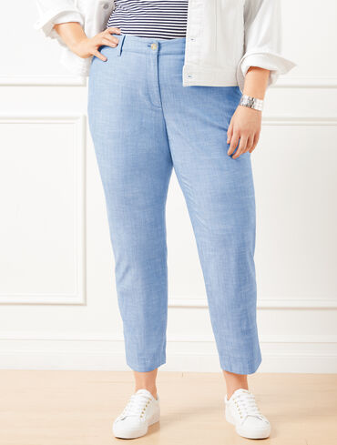 Perfect Crops - Newport Chambray - Curvy Fit
