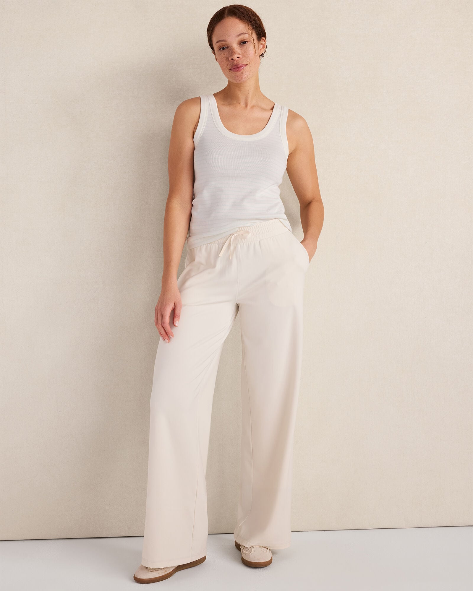 Organic Cotton Delicate Stripe Scoop Neck Tank