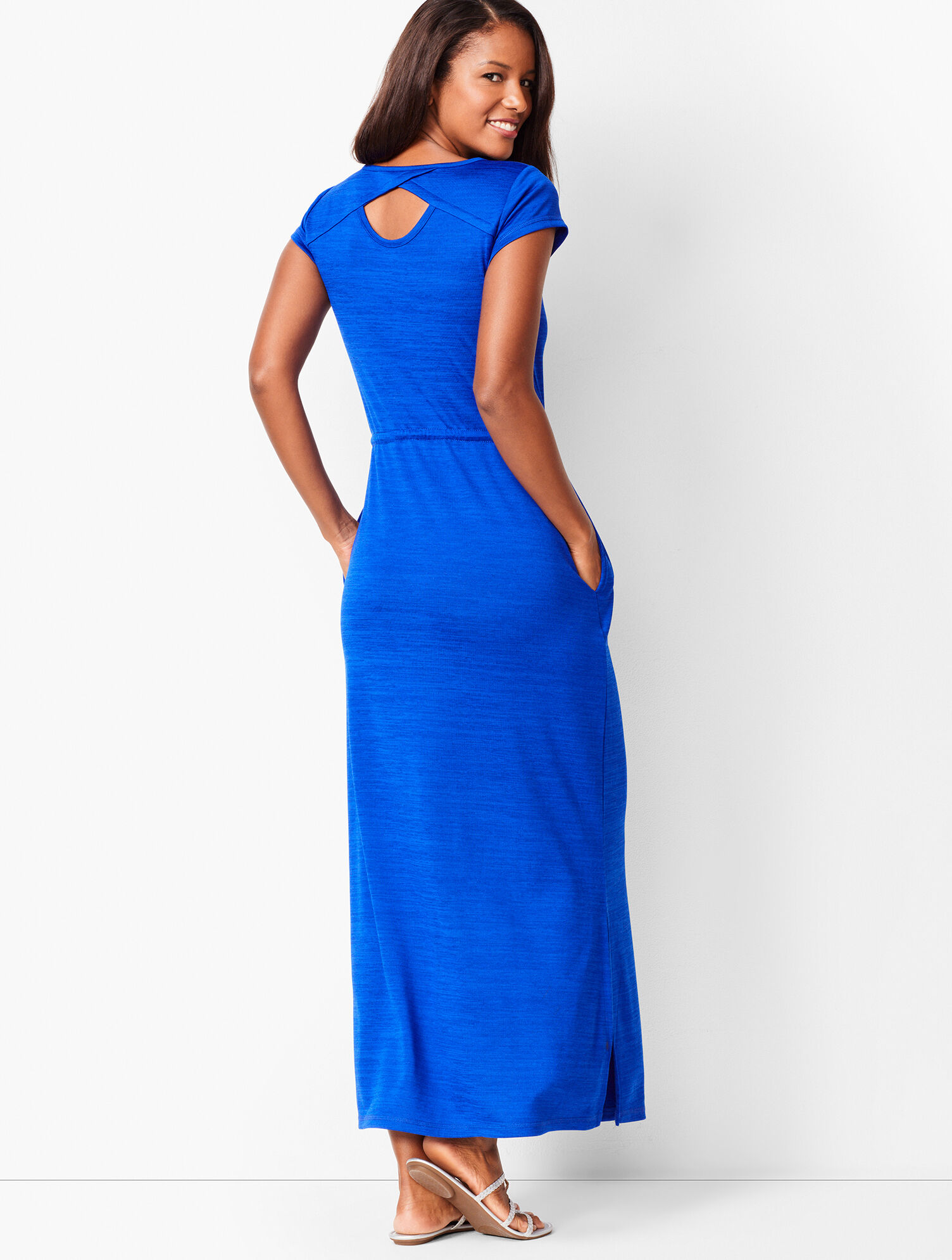 Soft Drape Jersey Maxi Dress | Talbots