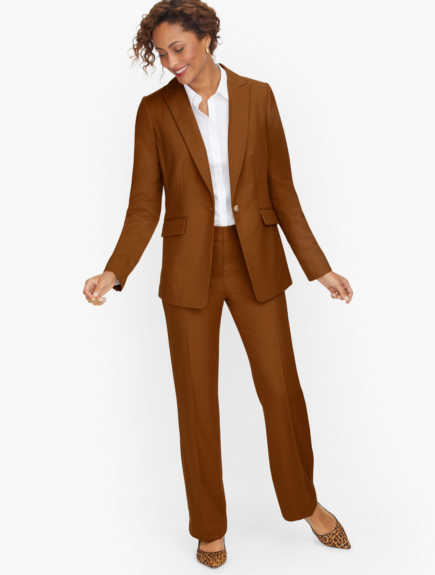 Luxe Italian Flannel Blazer | Talbots