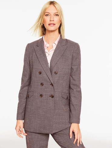 City Twill Blazer - Aubergine