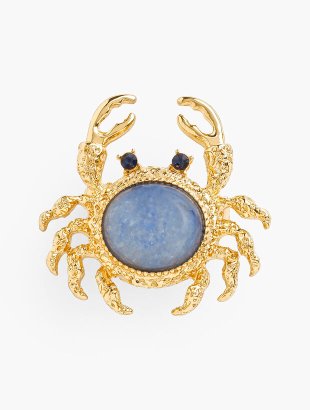 Jeweled Crab Brooch