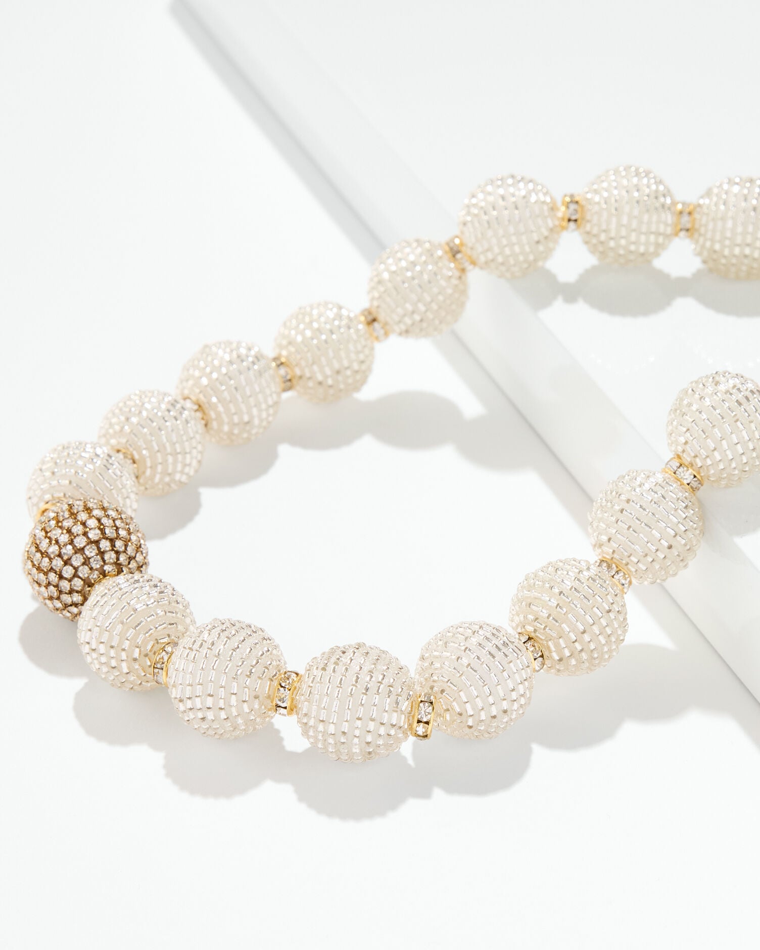 Crystal Beaded Bauble Necklace